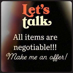 Make an offer!! I will negotiate!!!